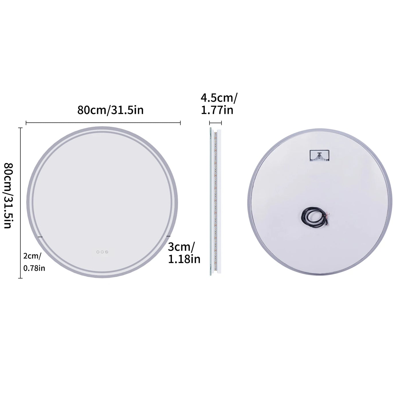 Round LED Mirror