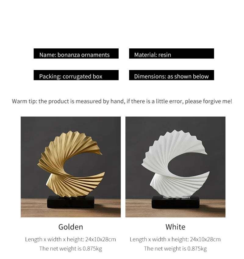 Modern Gold Sculpture