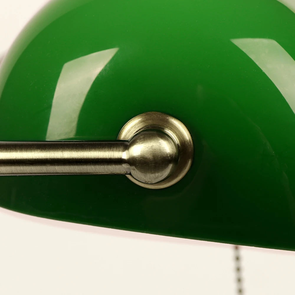 Green Glass Desk Lamp