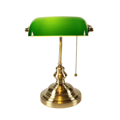 Green Glass Desk Lamp