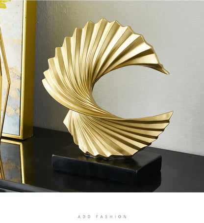 Modern Gold Sculpture