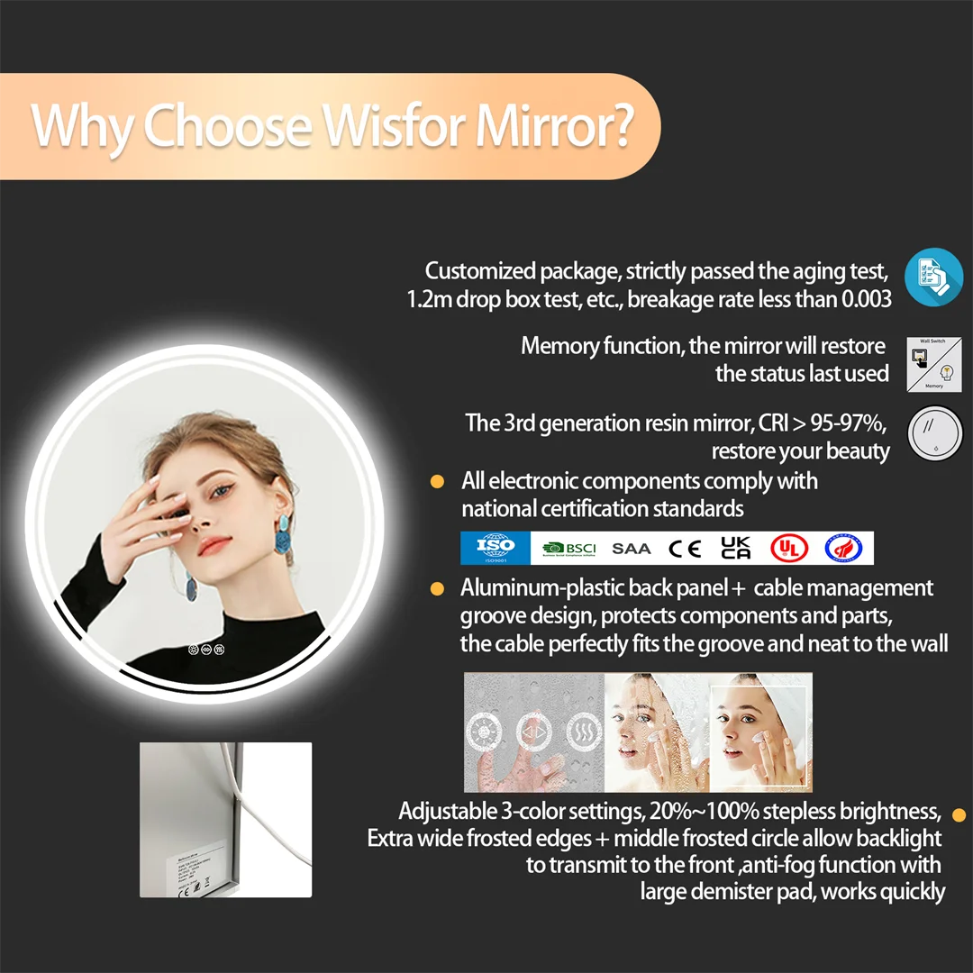 Round LED Mirror