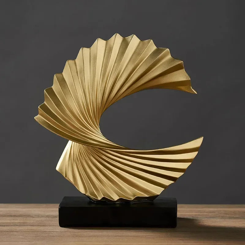 Modern Gold Sculpture