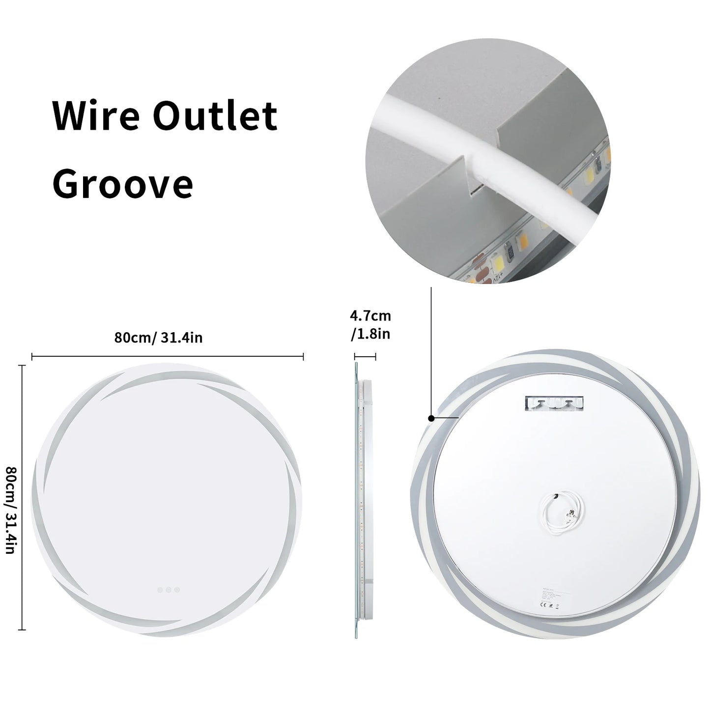 Anti-Fog LED Mirror