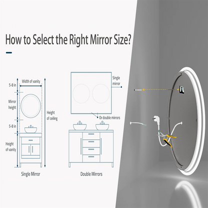 Round LED Mirror