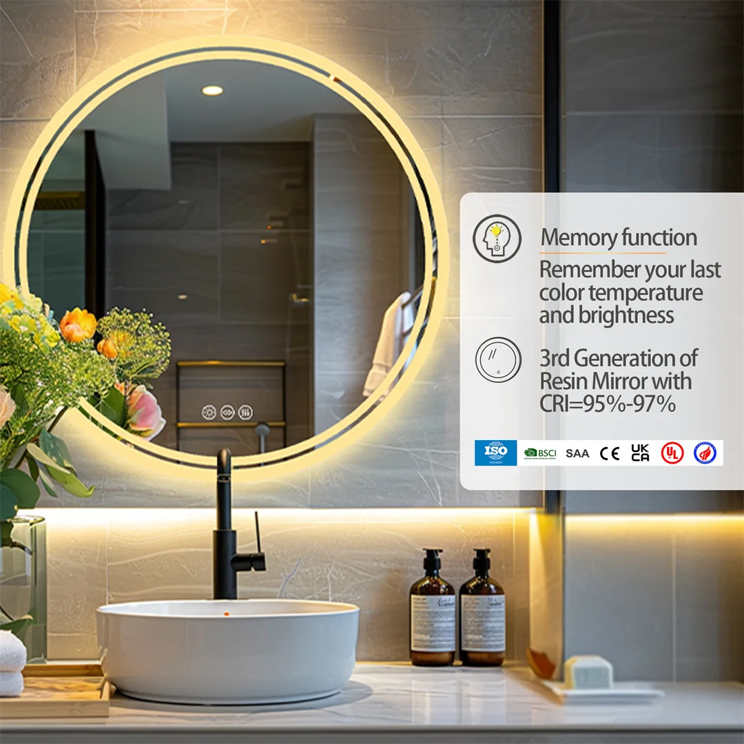 Round LED Mirror