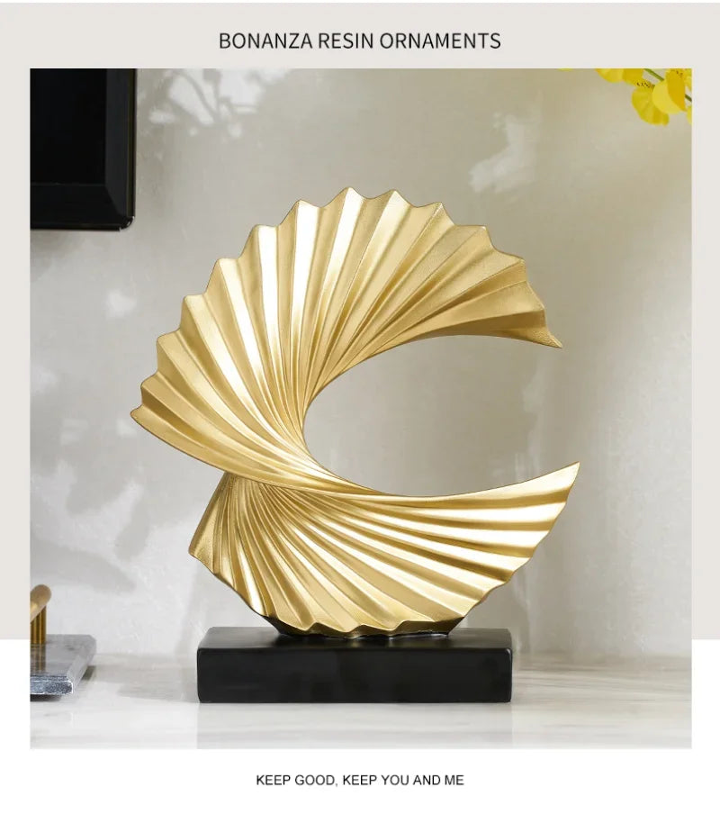 Modern Gold Sculpture