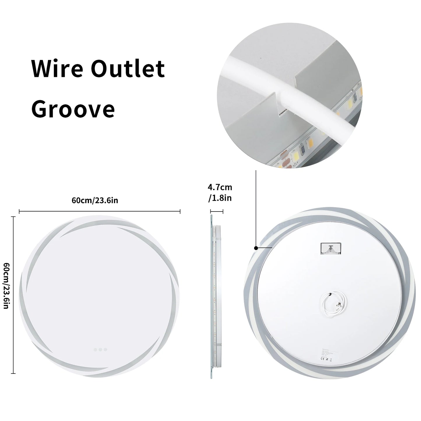 Anti-Fog LED Mirror