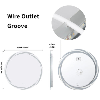 Anti-Fog LED Mirror