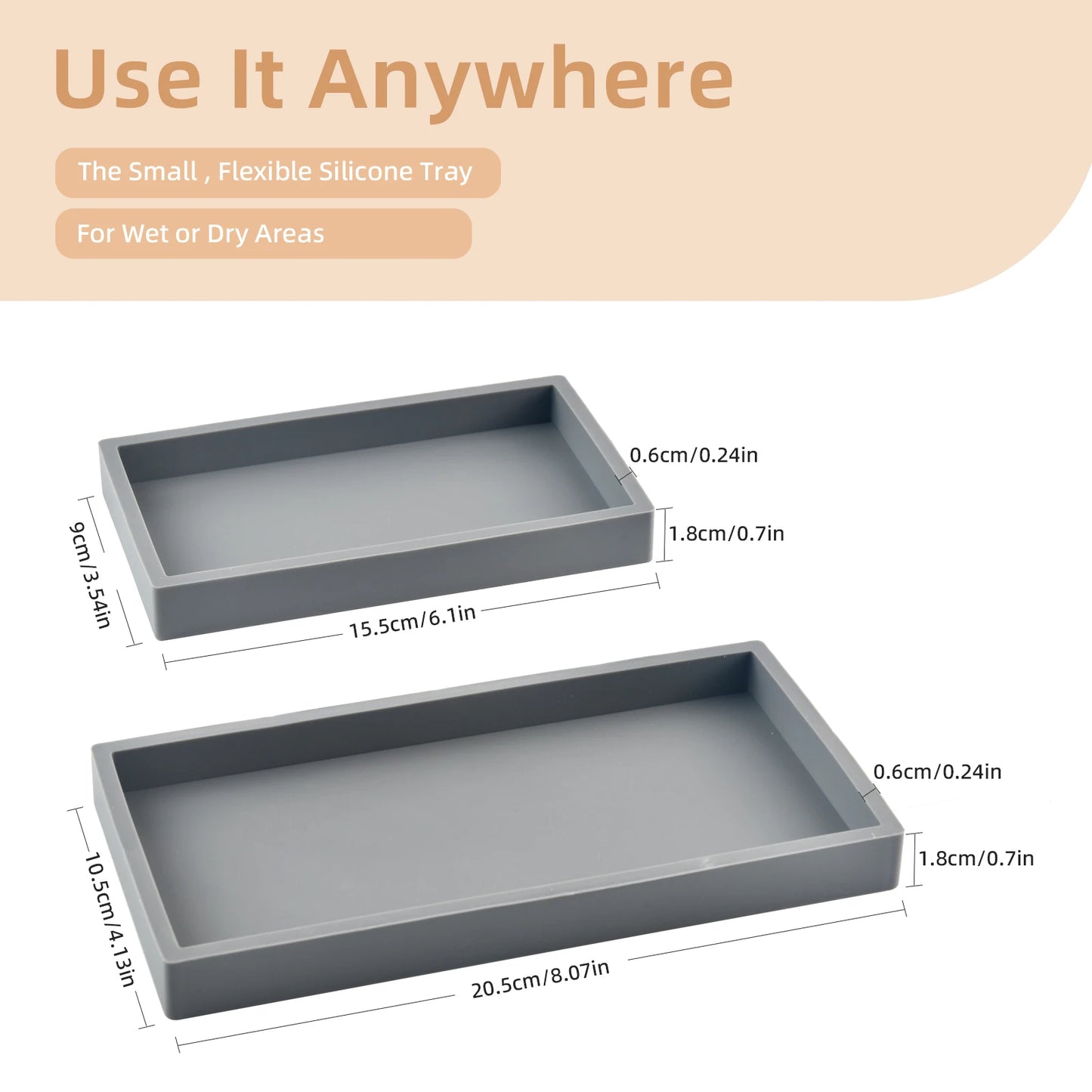 Silicone Vanity Tray