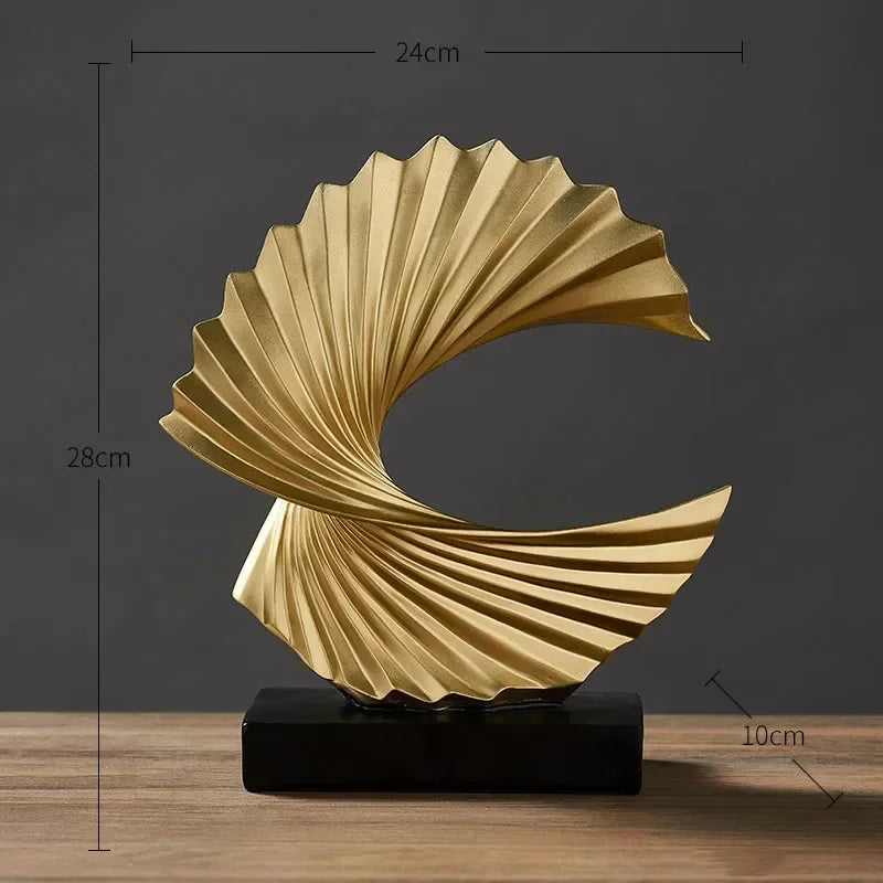 Modern Gold Sculpture