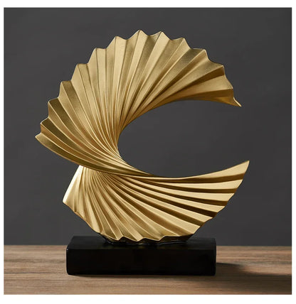 Modern Gold Sculpture