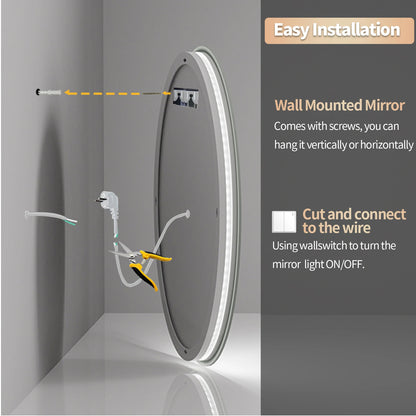 Anti-Fog LED Mirror