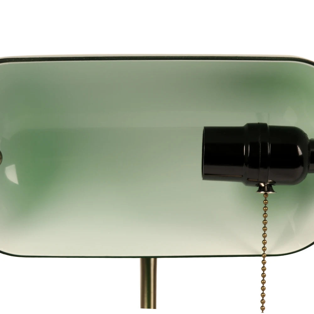 Green Glass Desk Lamp
