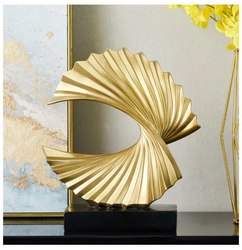 Modern Gold Sculpture