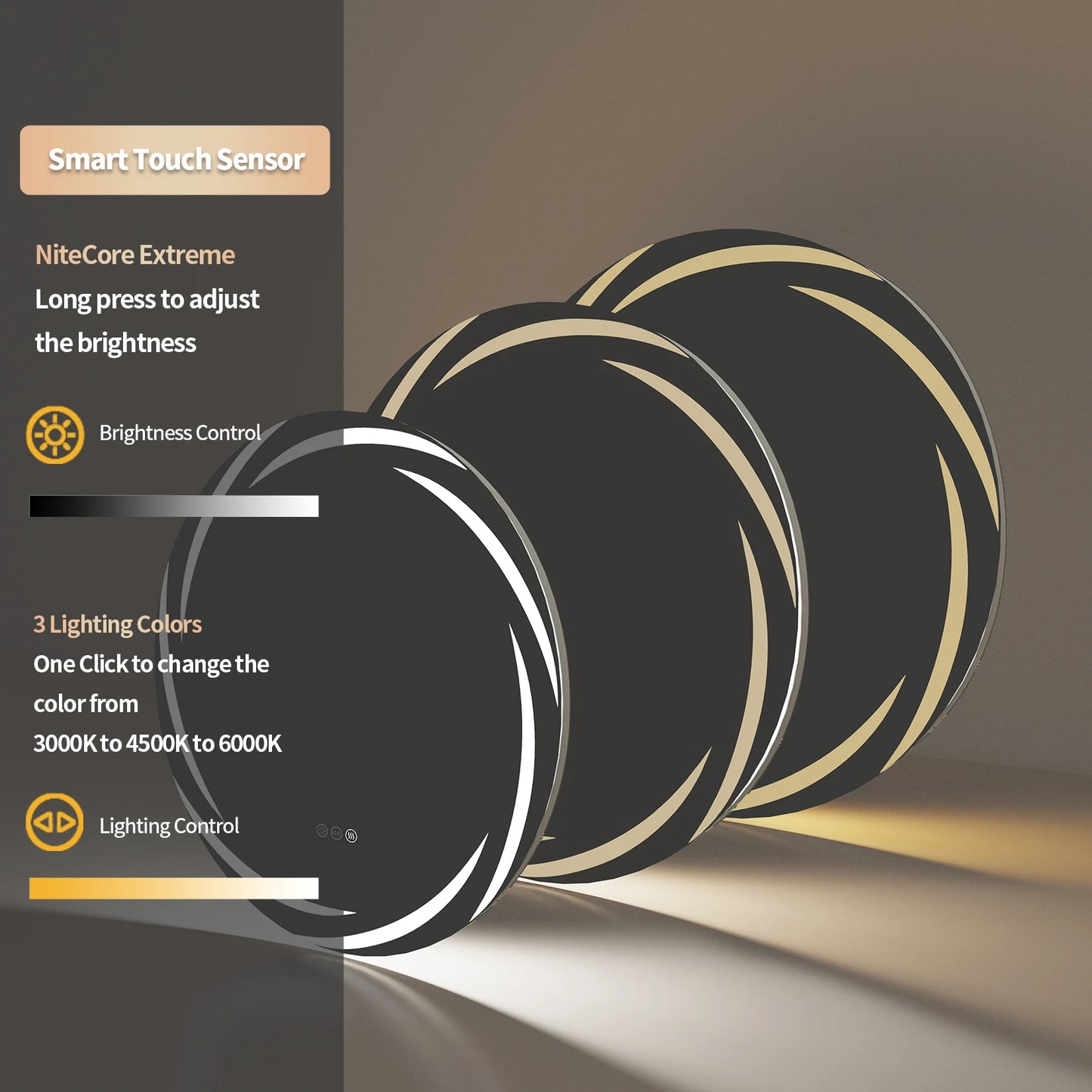 Anti-Fog LED Mirror