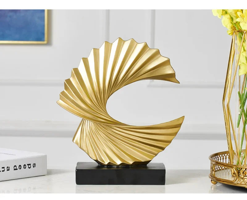 Modern Gold Sculpture